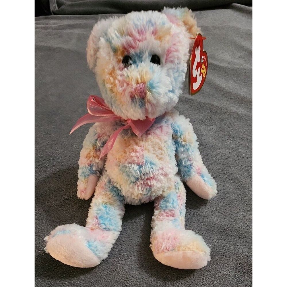 TY‎ Beanie Baby - TWIRLS the Bear (8.5 inch) - MWMTs Stuffed Animal Toy